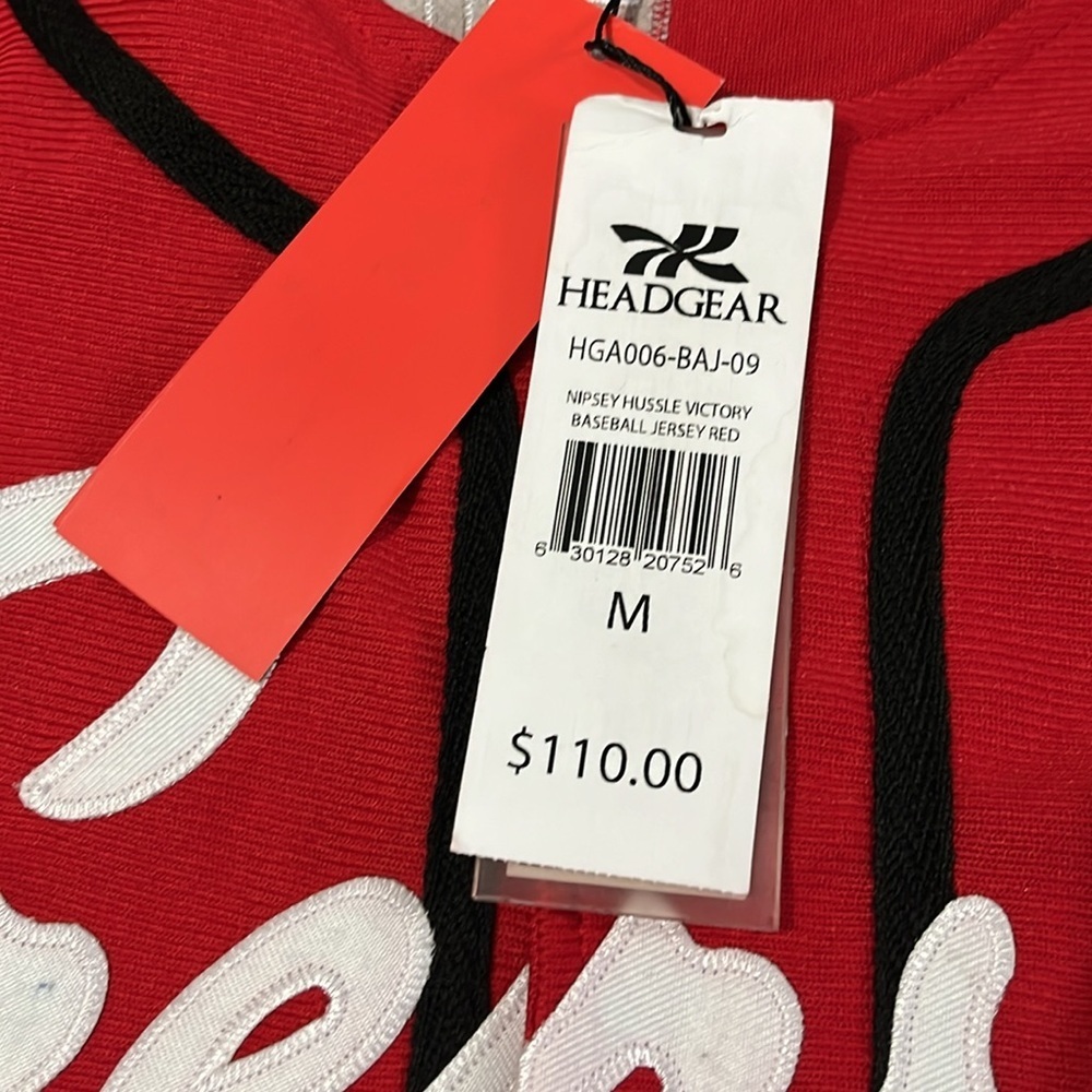 Headgear Classics Crenshaw Jersey Size M New Nipsey Hussle Victory Baseball - Picture 8 of 12